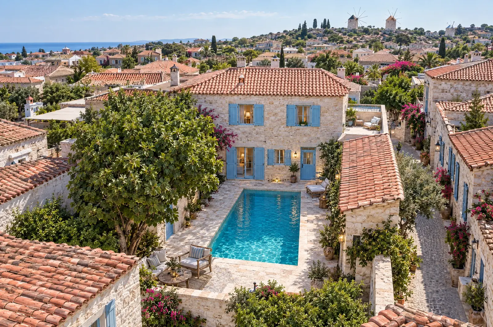 Taş sokakların arasında otel (temsili görsel)